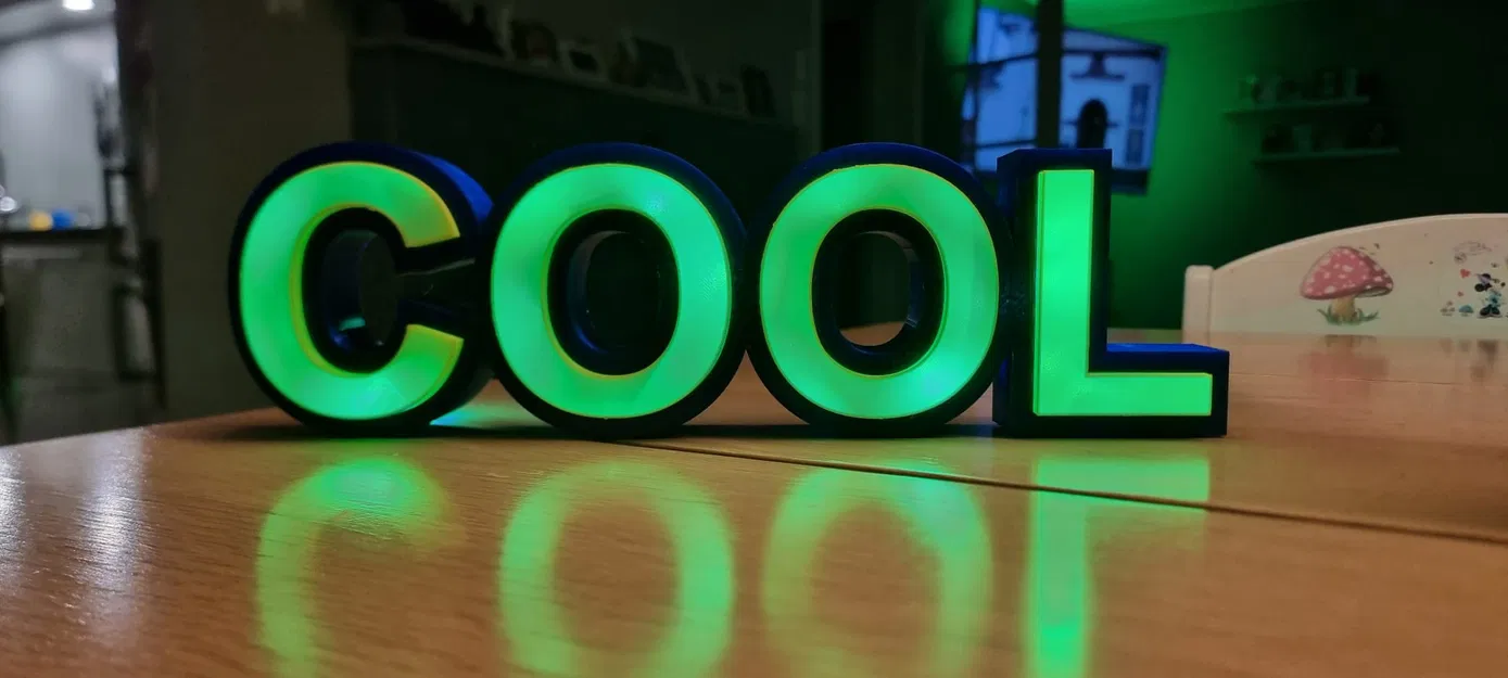 Hộp đèn LED chữ COOL (COOL led light box) - Image 1