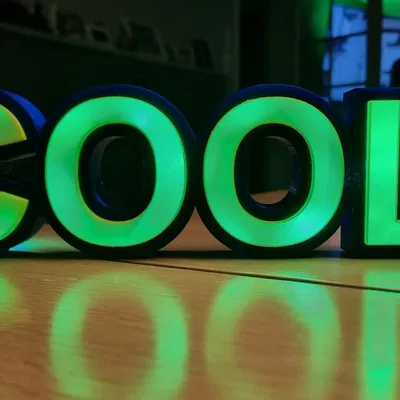 Hộp đèn LED chữ COOL (COOL led light box)