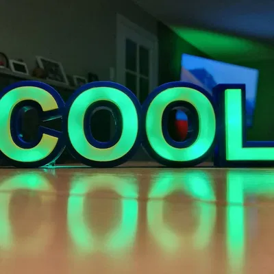 Hộp đèn LED chữ COOL (COOL led light box)