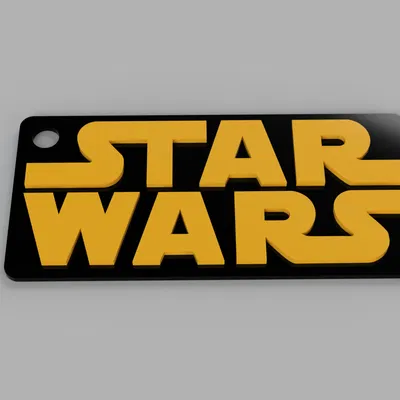 Móc khóa logo cổ điển Star Wars