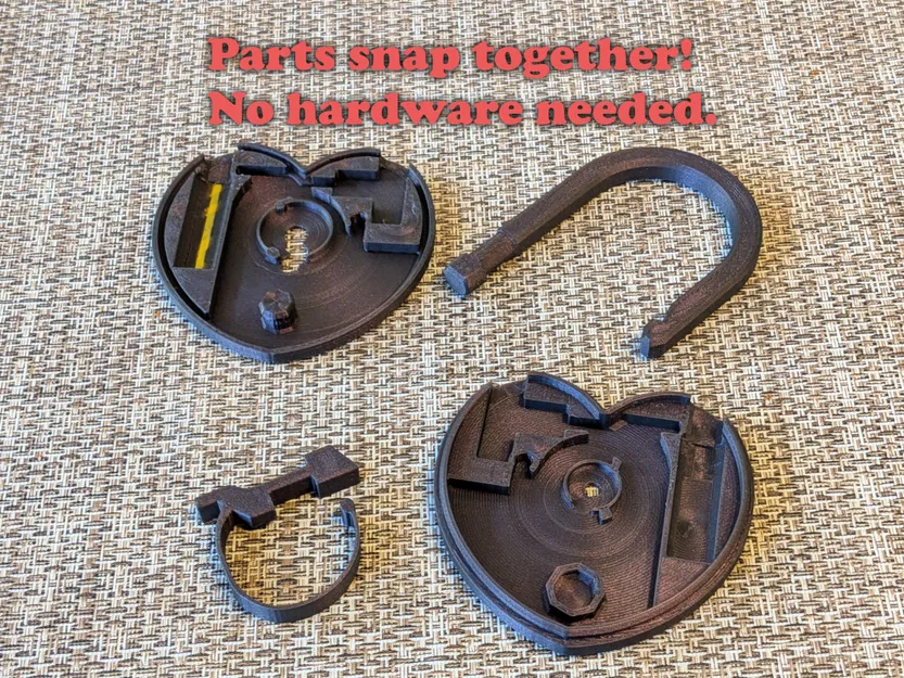 The Heart Lock: Ổ khóa trái tim chức năng in 3D - Image 2