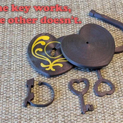 The Heart Lock: Ổ khóa trái tim chức năng in 3D