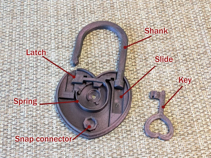 The Heart Lock: Ổ khóa trái tim chức năng in 3D - Image 4