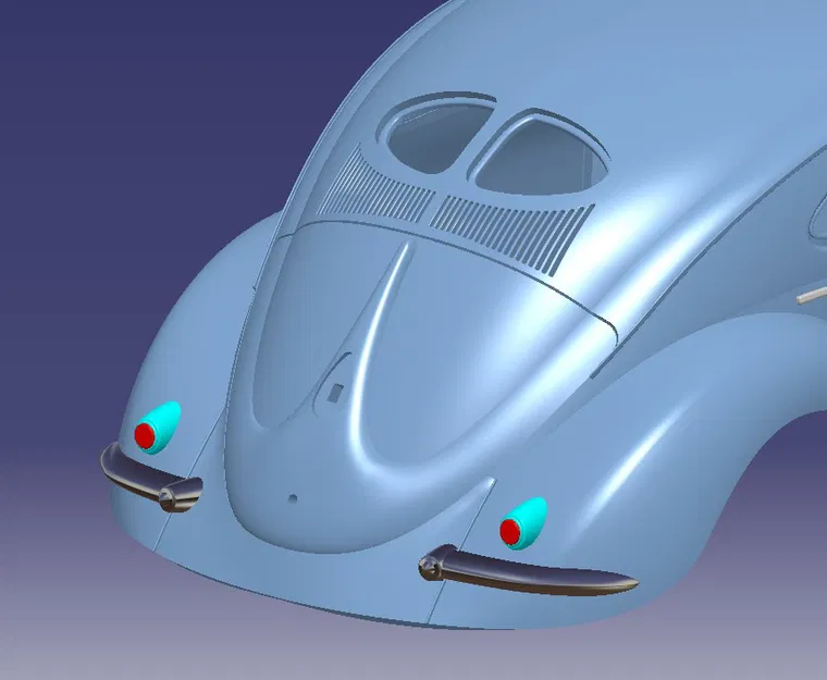 Cản sau custom cho VW Beetle Chopped Roof - Image 1