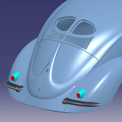 Cản sau custom cho VW Beetle Chopped Roof