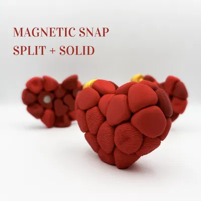 Bubble Heart – Trái Tim Bubble Tách Đôi Gắn Nam Châm