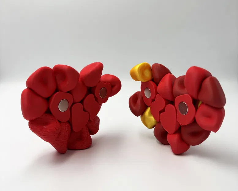 Bubble Heart – Trái Tim Bubble Tách Đôi Gắn Nam Châm - Image 4