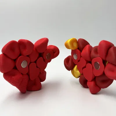 Bubble Heart – Trái Tim Bubble Tách Đôi Gắn Nam Châm