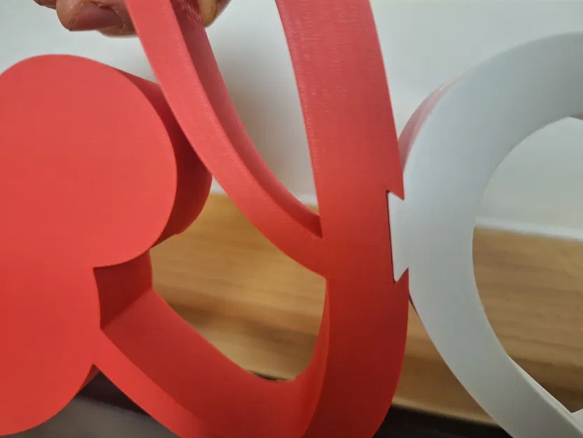 Khung Ảnh LOVE In 3D: Trái Tim Lồng Khớp & Template - Image 3