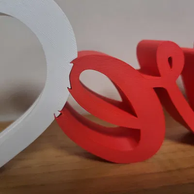 Khung Ảnh LOVE In 3D: Trái Tim Lồng Khớp & Template