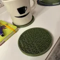 Miếng lót ly 3D hoa văn mê cung Tetris La Mã (Roman Tetris Maze Patterned 3d Coaster) - Thumbnail 1