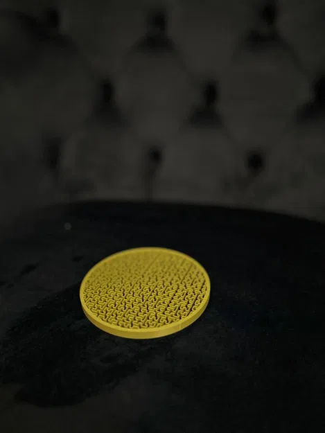 Miếng lót ly 3D hoa văn mê cung Tetris La Mã (Roman Tetris Maze Patterned 3d Coaster) - Image 3