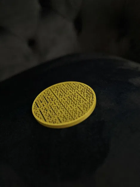 Miếng lót ly 3D hoa văn mê cung Tetris La Mã (Roman Tetris Maze Patterned 3d Coaster) - Image 7