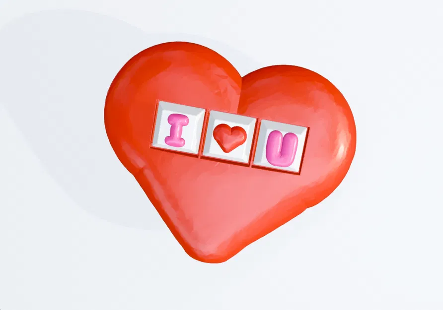 Clicky Heart Fidget "I love you" – Trái tim clicky tặng người thương - Image 2