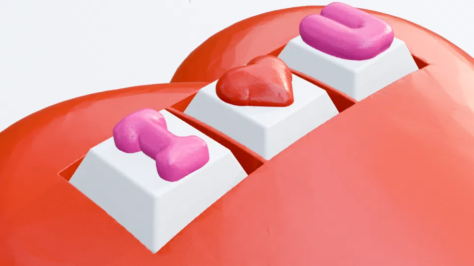 Clicky Heart Fidget "I love you" – Trái tim clicky tặng người thương - Image 3