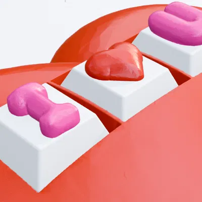 Clicky Heart Fidget "I love you" – Trái tim clicky tặng người thương