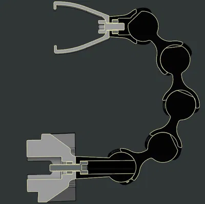 Ngàm gắn webcam Logitech Brio cho Ender 3 S1 Pro (chỉnh góc)