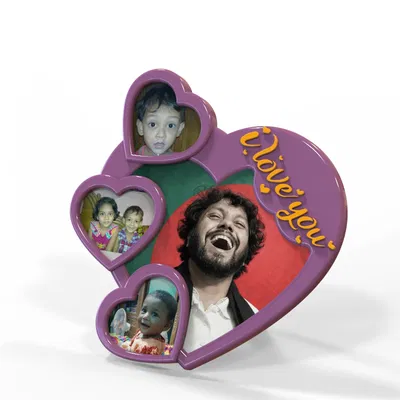 Khung Ảnh Valentine (Valentine Photo frame) In 3D