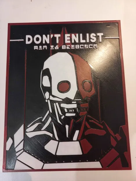 Helldivers 2 "Đừng Nhập Ngũ" - Poster tuyên truyền Automaton - Image 2