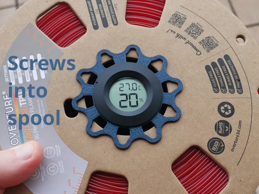 Hộp silica gel trong lòng spool có khoá cố định, tuỳ chọn hygrometer - Image 2