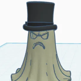 Con ma đội mũ top hat