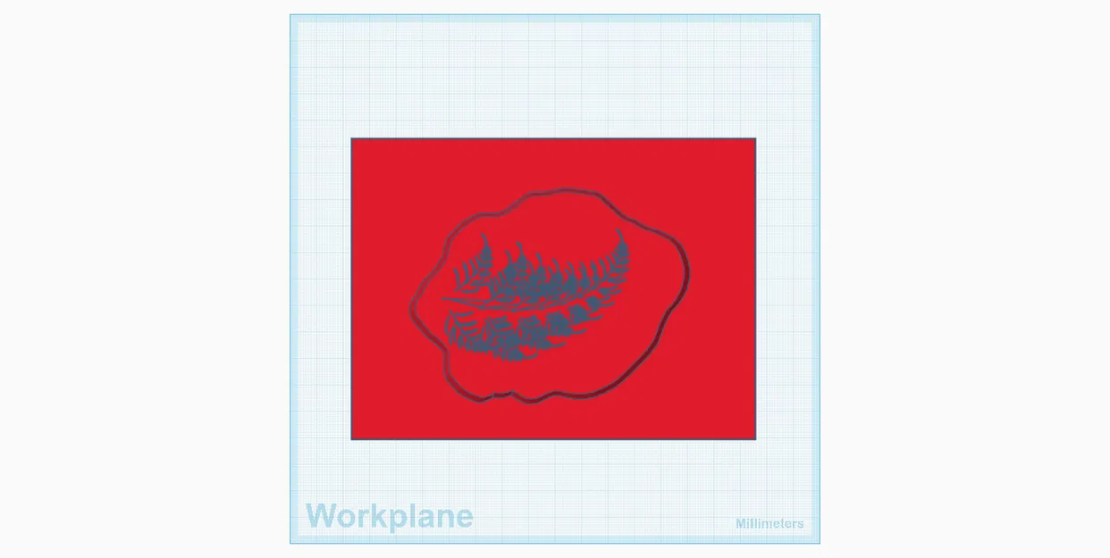 Khuôn Hóa Thạch Lá (Leaf Fossil Mold) - Image 1