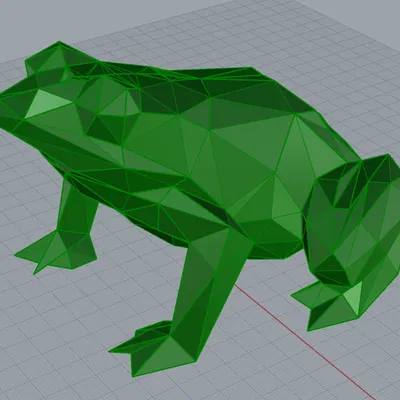 Ếch Low Poly