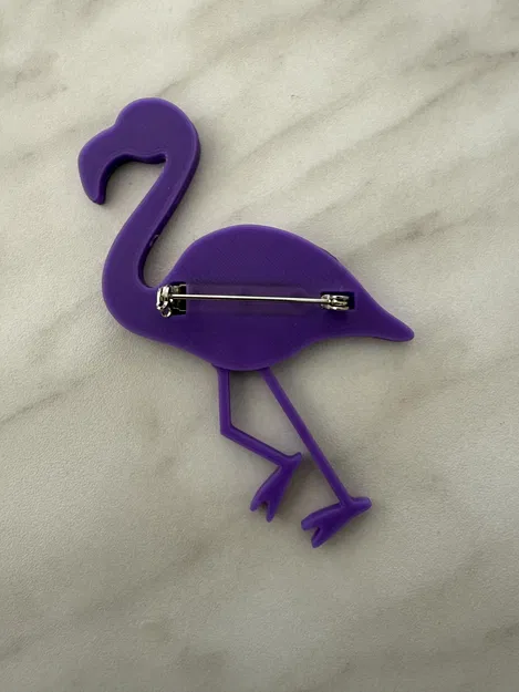 Ghim cài hồng hạc (Flamingo Anstecker / Flamingo pin) - Image 2