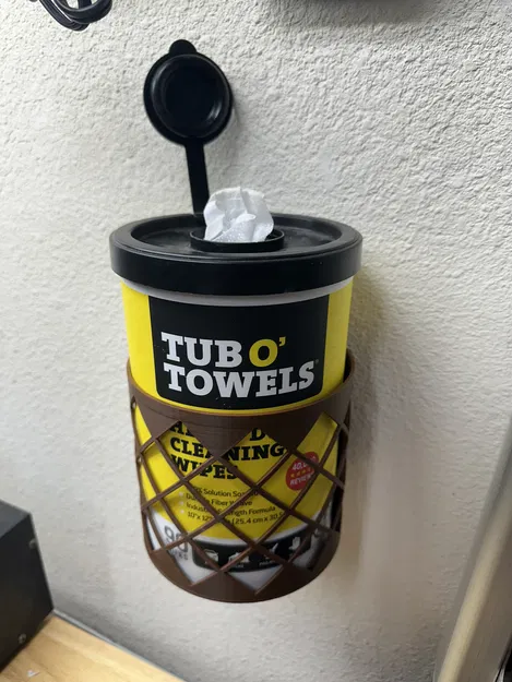 Giá treo hộp khăn lau vệ sinh (Cleaning Wipes Holder) - Image 2