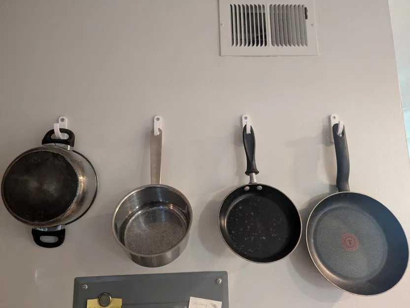 Móc Treo Tường Nồi/Chảo (Pot Pan Wall Hook) #12 Vít Countersunk - Image 1