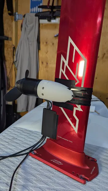 Ngàm motor 6384 cho Axis mast nhôm 19mm – Foil Assist/Drive (zip tie) - Image 2