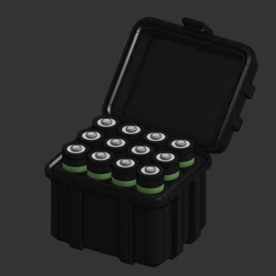 Hộp Rugged Đựng Pin AA (AA Battery Rugged Box)