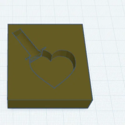 Khuôn nến Trái tim đội mũ top hat