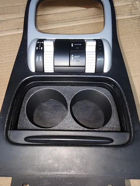 Cupholder Porsche Cayenne 955 (Insert kẹp vào console giữa) - Image 1