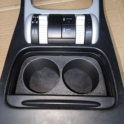 Cupholder Porsche Cayenne 955 (Insert kẹp vào console giữa)