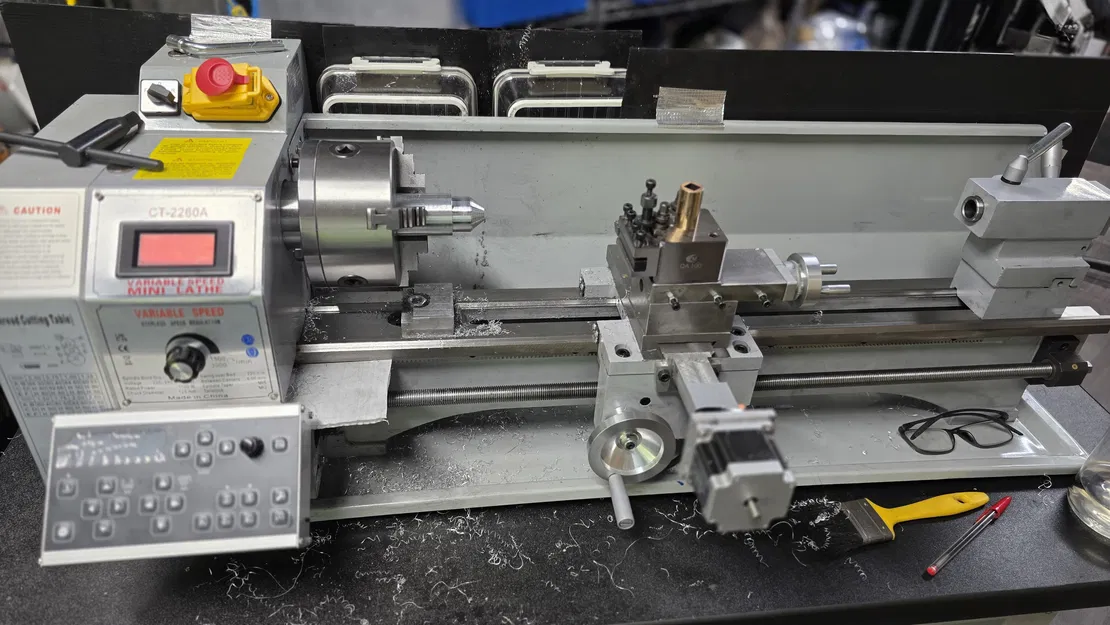 Bộ phần cứng lắp đặt cho ELS conversion trên mini lathe - Image 1