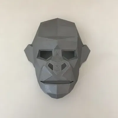 Mặt nạ Khỉ Lowpoly