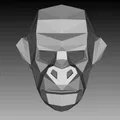 Mặt nạ Khỉ Lowpoly - Thumbnail 3