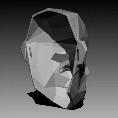 Mặt nạ Khỉ Lowpoly