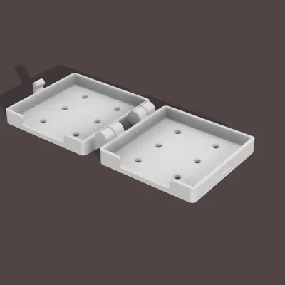 Hộp đựng du lịch dụng cụ cạo lưỡi Print-in-Place