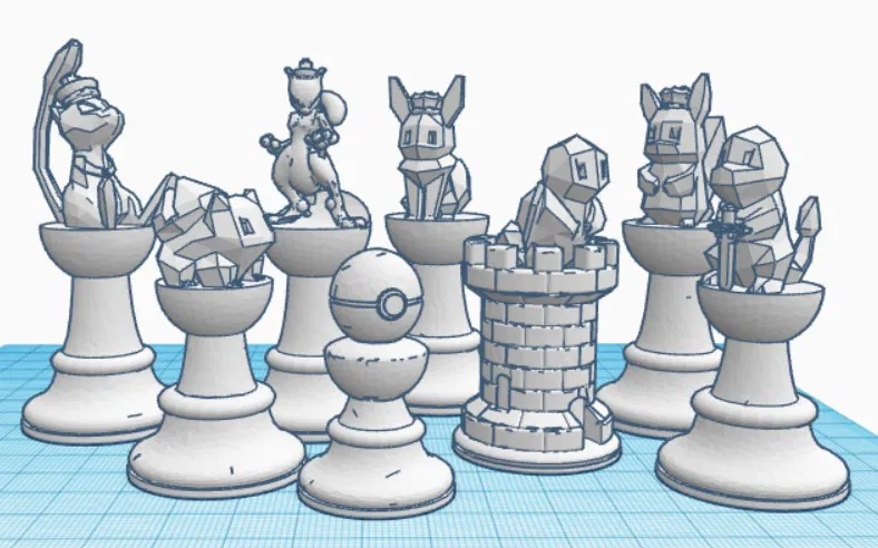 Bộ Cờ Vua Pokémon (Pokemon Chess Set) - Image 1