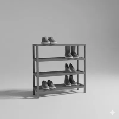 Kệ giày Low Poly (Low Poly Shoe Rack)