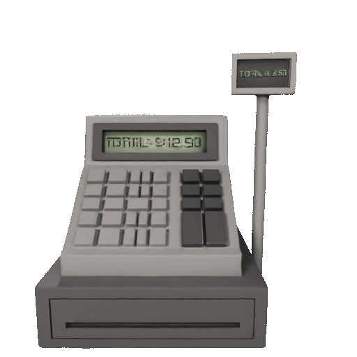 Máy tính tiền Low Poly - Thumbnail 2