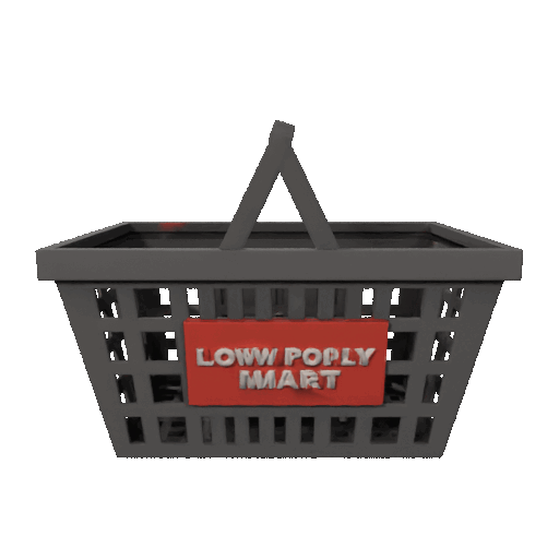Giỏ Mua Sắm Low Poly - Thumbnail 2