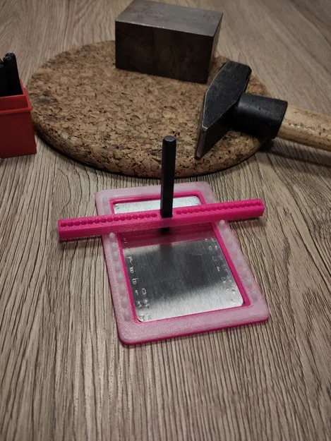 Jig dập kim loại backup ví crypto (Crypto Wallet Backup Metal Stamp Jig) - Image 1