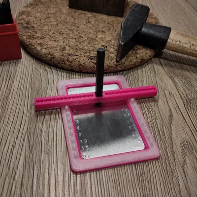 Jig dập kim loại backup ví crypto (Crypto Wallet Backup Metal Stamp Jig)