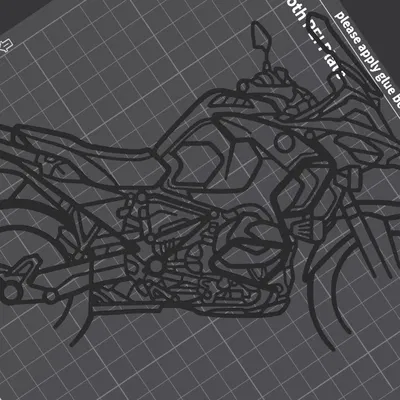 Tranh treo tường silhouette BMW R 1250 GS Adventure