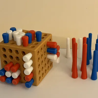 Puzzle Peg-in-Cube (Peg cắm trong khối lập phương)