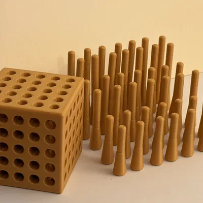 Puzzle Peg-in-Cube (Peg cắm trong khối lập phương)
