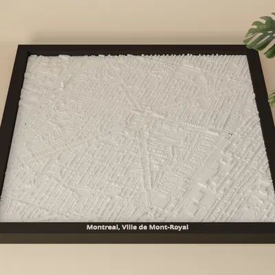 Montreal, Ville de Mont-Royal, Canada - Mô hình thu nhỏ 3D